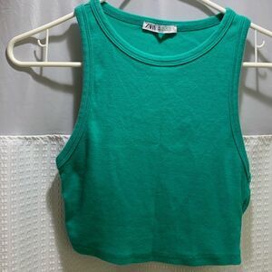 Zara Green Cropped Tank!!